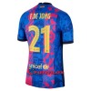 Virallinen Fanipaita FC Barcelona Frenkie de Jong 21 Kolmas Pelipaita 2021-22 - Miesten
